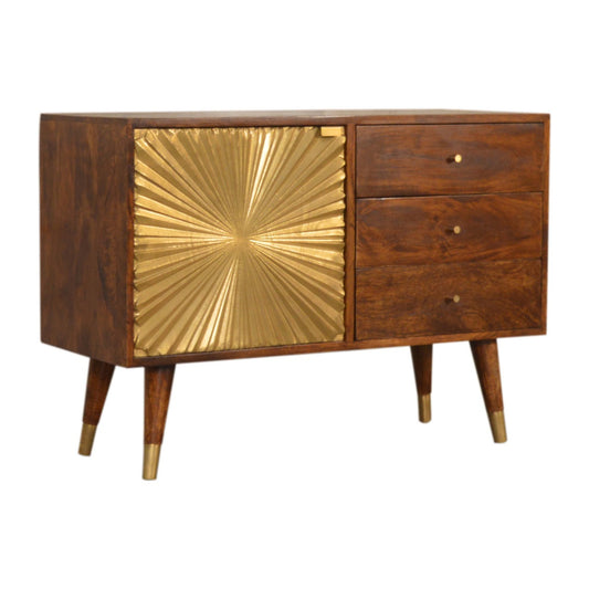 Cote Furniture | Manila (Gold) Sideboard - Chestnut  Manila, Sideboards IN1538