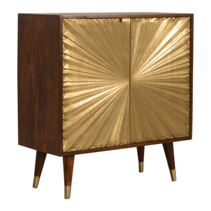 Cote Furniture | Manila (Gold) Cabinet - Chestnut  Manila, Cupboards IN1539