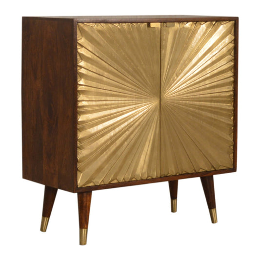 Cote Furniture | Manila (Gold) Cabinet - Chestnut  Manila, Cupboards IN1539