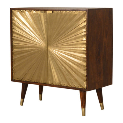 Cote Furniture | Manila (Gold) Cabinet - Chestnut  Manila, Cupboards IN1539