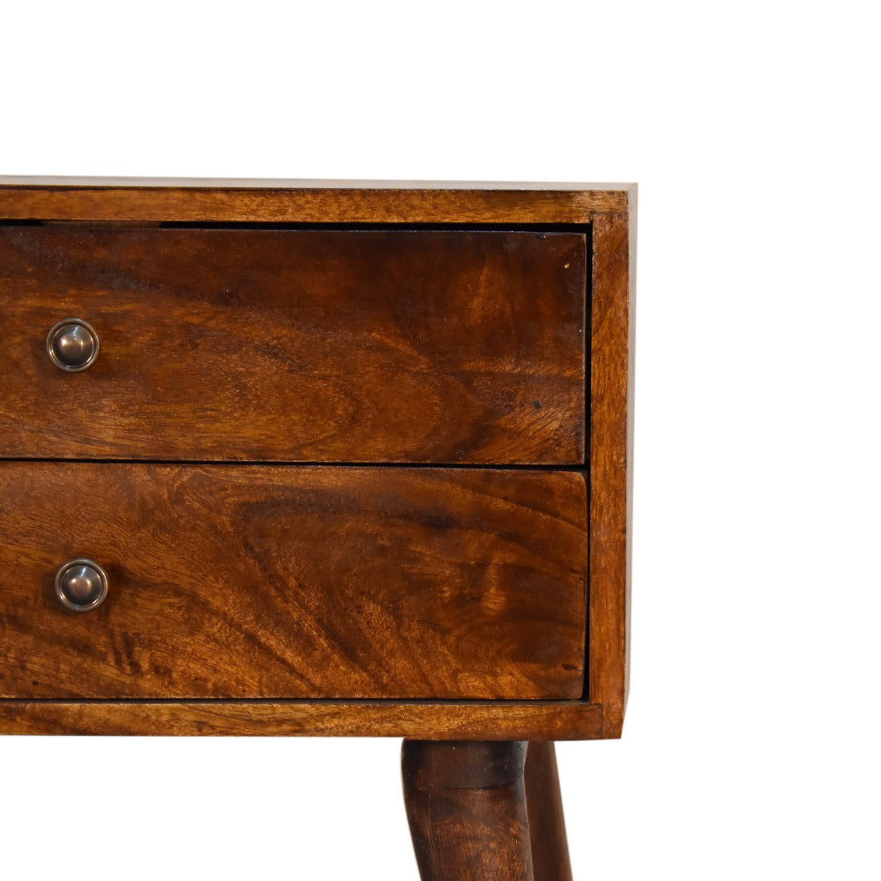 Cote Furniture | Modern 2 Drawer Bedside Table - Chestnut Bedside Tables IN1569