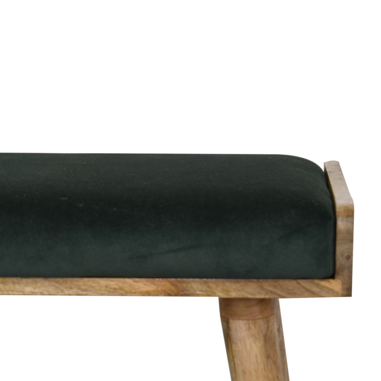 Cote Furniture | Velvet Tray Style Footstool - Emerald  Footstools IN1597