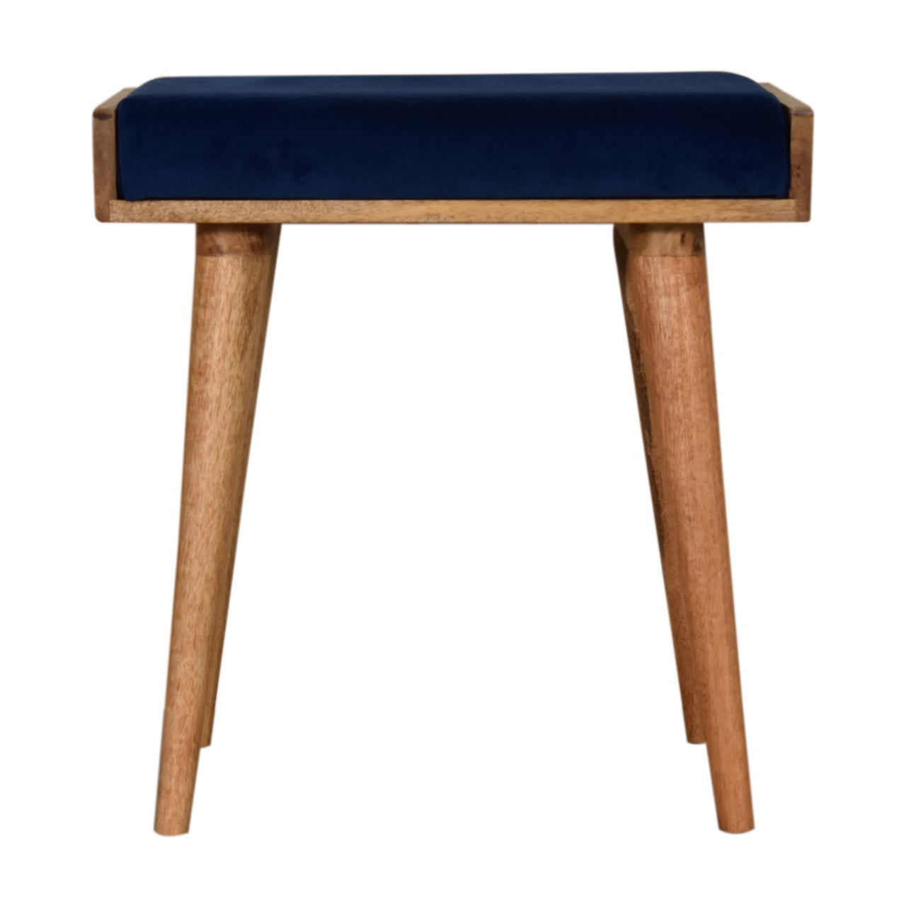 Cote Furniture | Velvet Tray Footstool - Royal Blue  Footstools IN1603