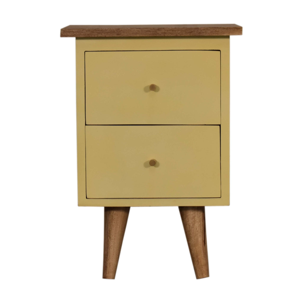 Cote Furniture | Yellow Hand Painted Bedside Table Bedside Tables IN1637