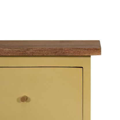 Cote Furniture | Yellow Hand Painted Bedside Table Bedside Tables IN1637