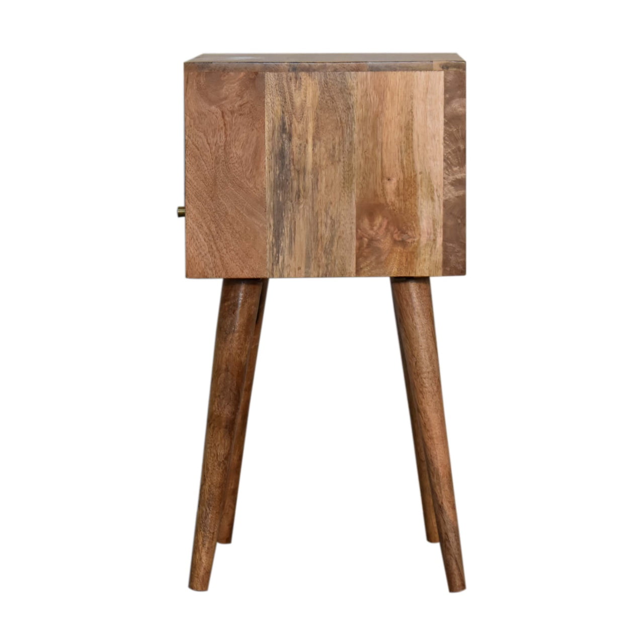 Cote Furniture | Small Slate Painted Bedside Table - Oak Compact, Bedside Tables IN1688