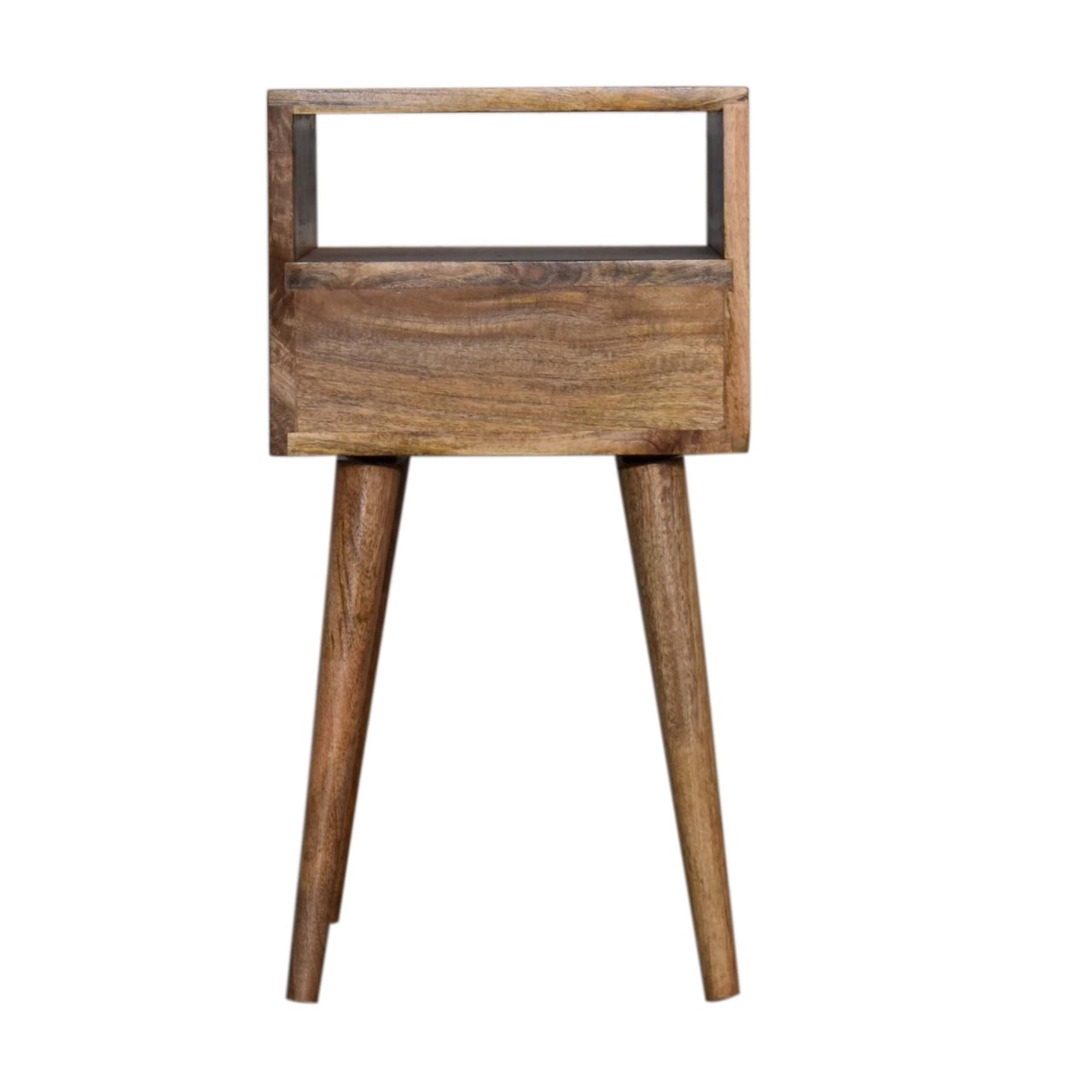 Cote Furniture | Small Slate Painted Bedside Table - Oak Compact, Bedside Tables IN1688