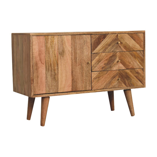 Cote Furniture | Muna Chevron Mixed Sideboard - Oak Muna, Sideboards IN1697