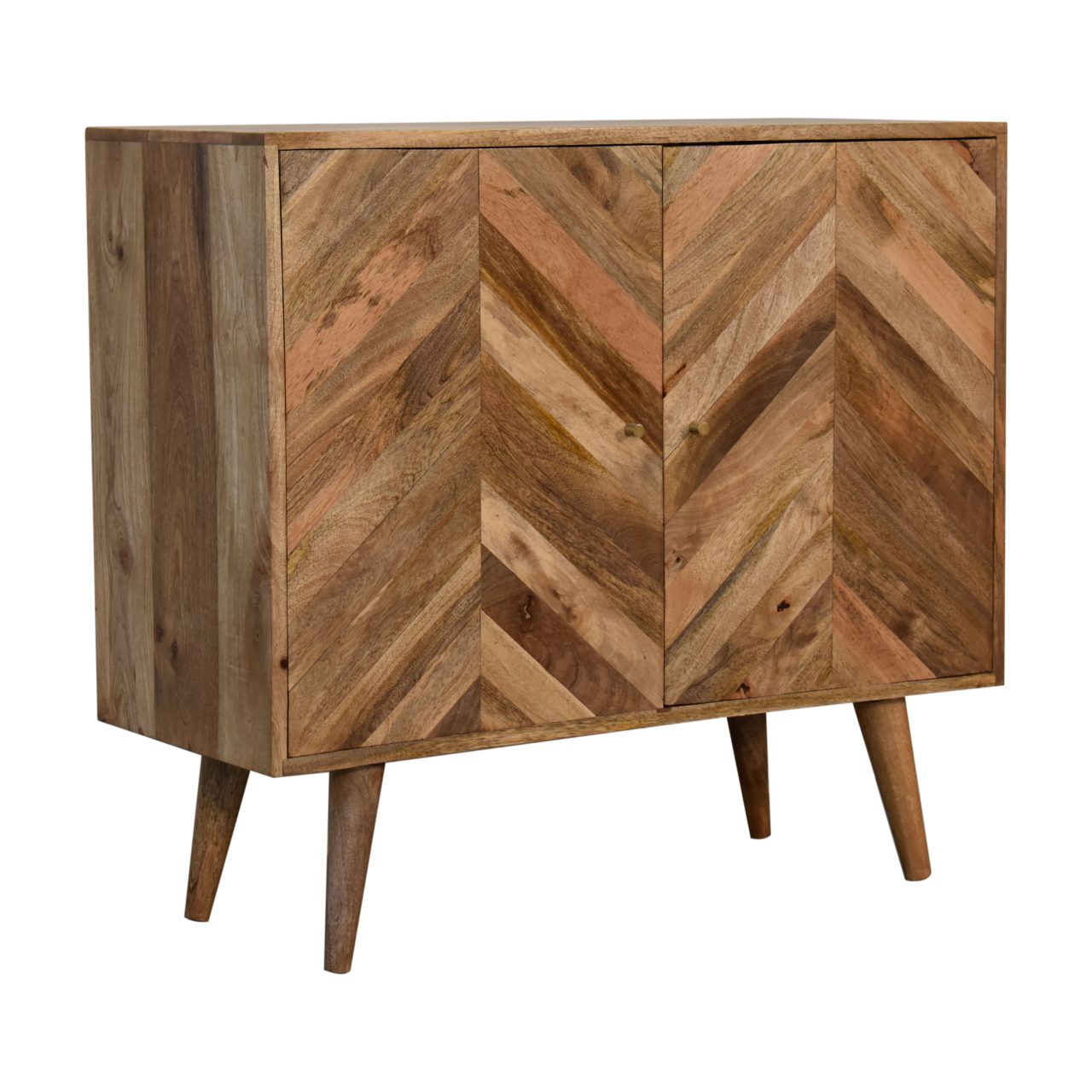 Cote Furniture | Muna Chevron Cabinet - Oak Muna, Cupboards IN1699