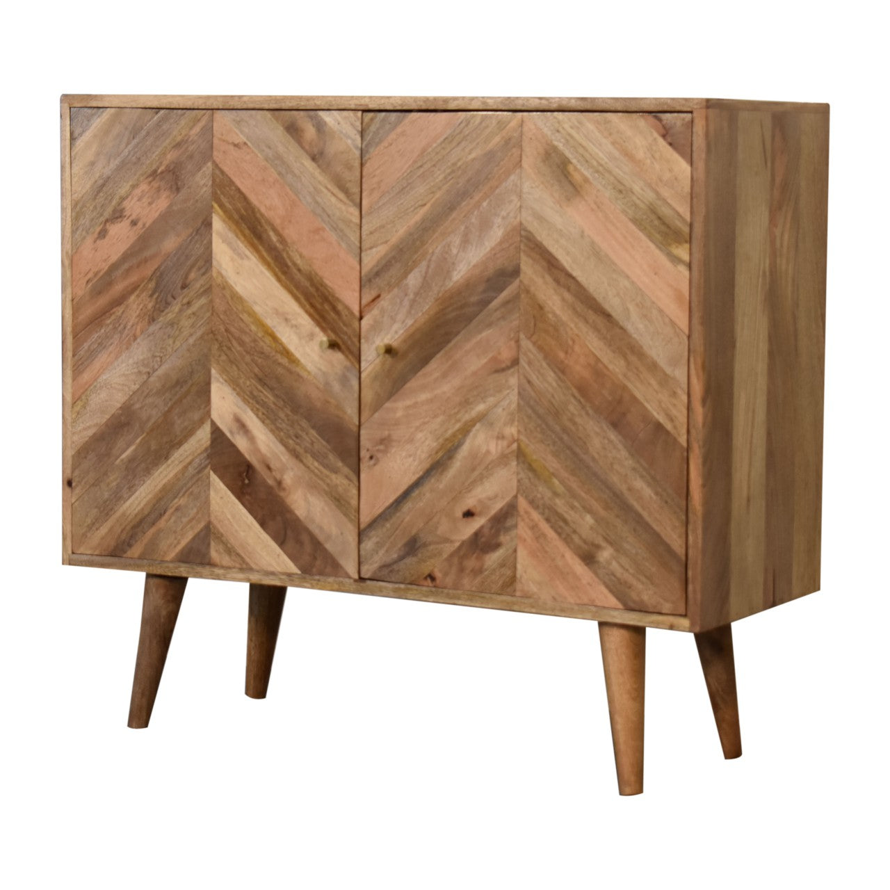 Cote Furniture | Muna Chevron Cabinet - Oak Muna, Cupboards IN1699