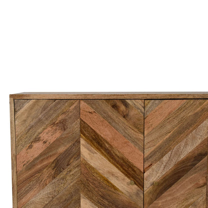 Cote Furniture | Muna Chevron Cabinet - Oak Muna, Cupboards IN1699