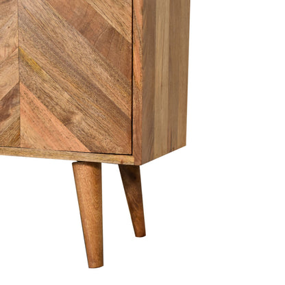 Cote Furniture | Muna Chevron Cabinet - Oak Muna, Cupboards IN1699