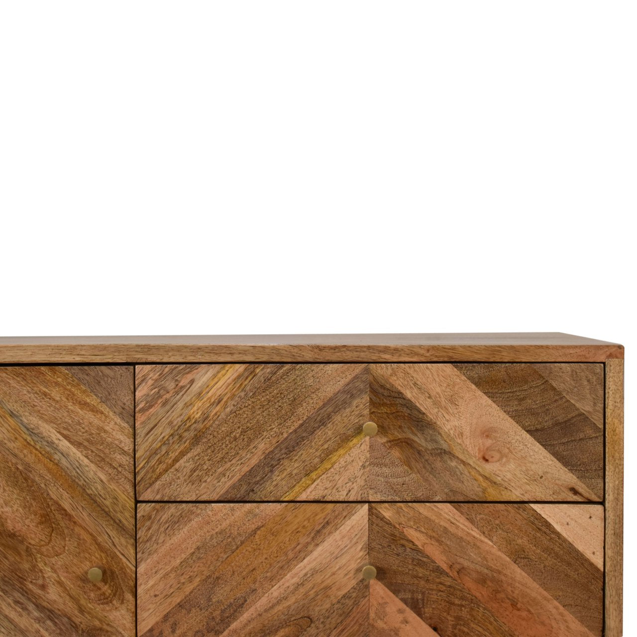 Cote Furniture | Muna Chevron Sideboard 3 Drawer - Oak Muna, Sideboards IN1700