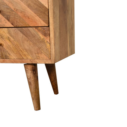 Cote Furniture | Muna Chevron Sideboard 3 Drawer - Oak Muna, Sideboards IN1700