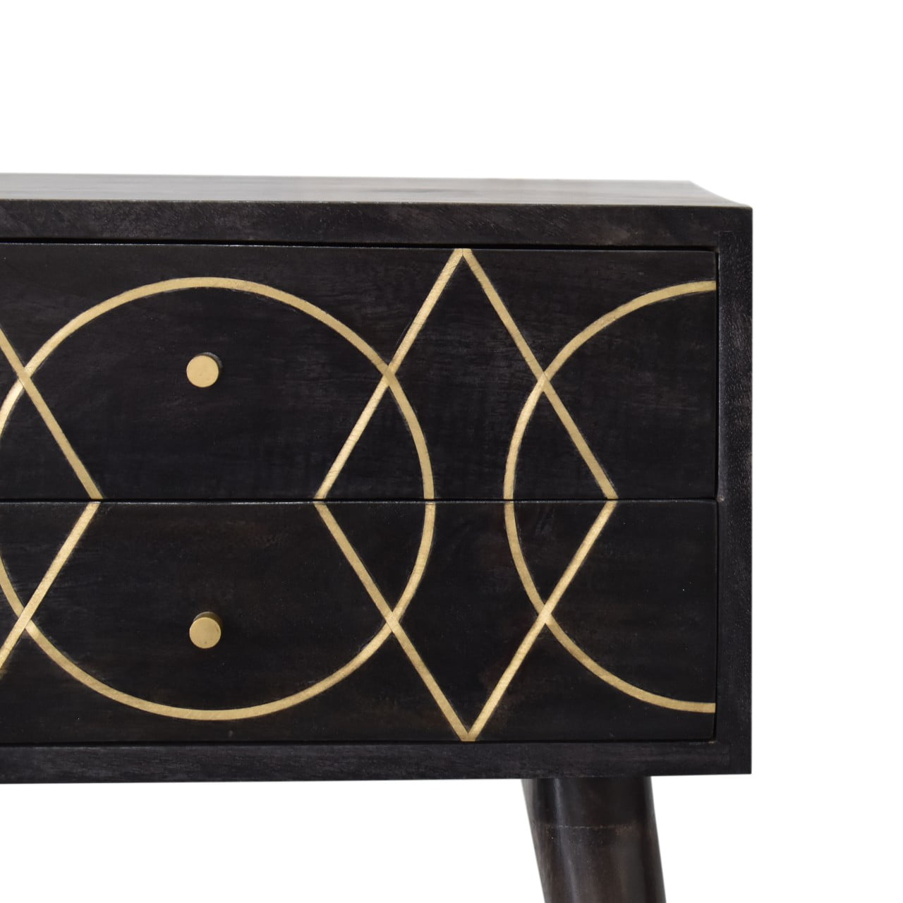 Cote Furniture | Oslo Bedside Table - Black Ash Oslo, Bedside Tables IN1703