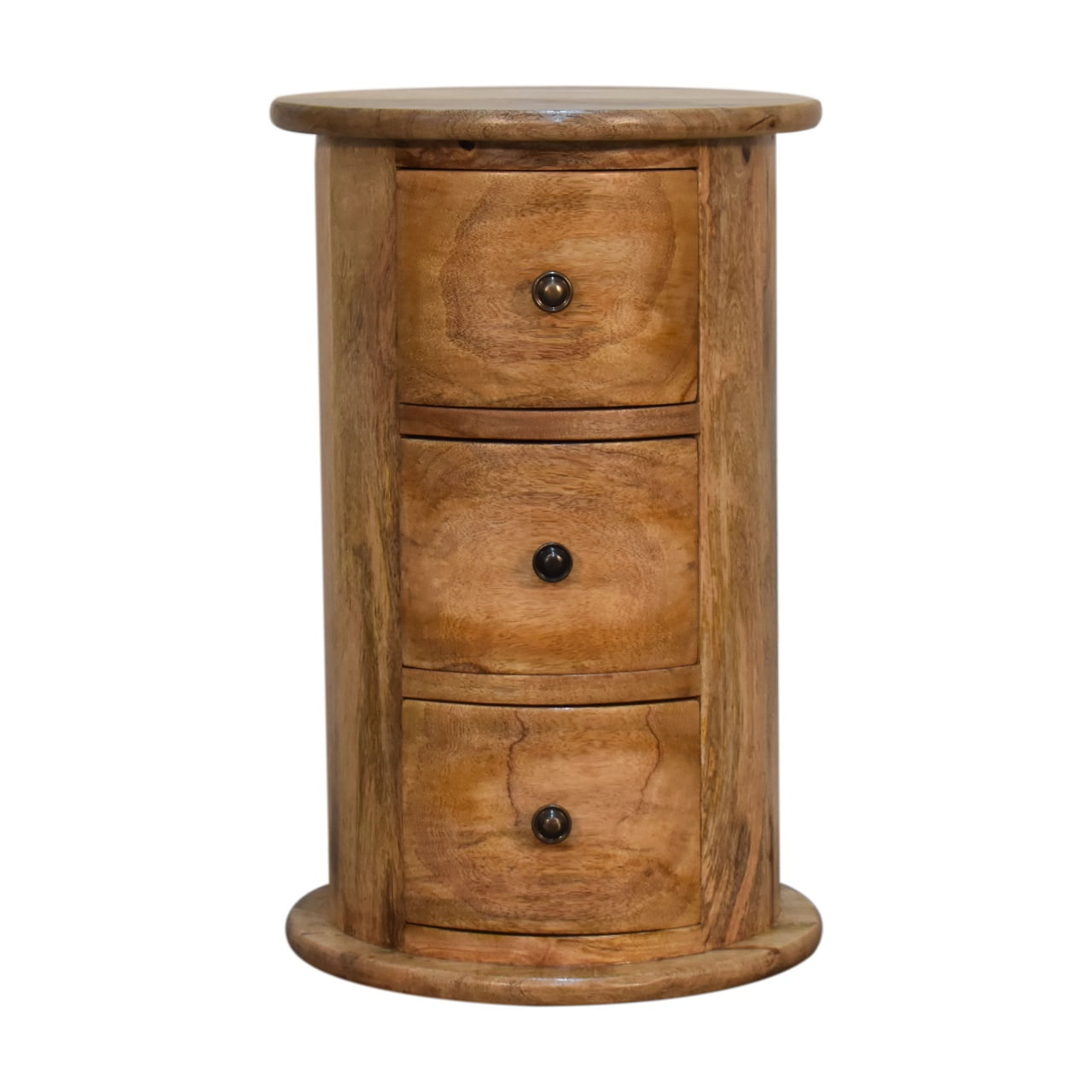 Cote Furniture | Small Drum Chest of Drawers - Oak Compact, Chest of Drawers IN1726