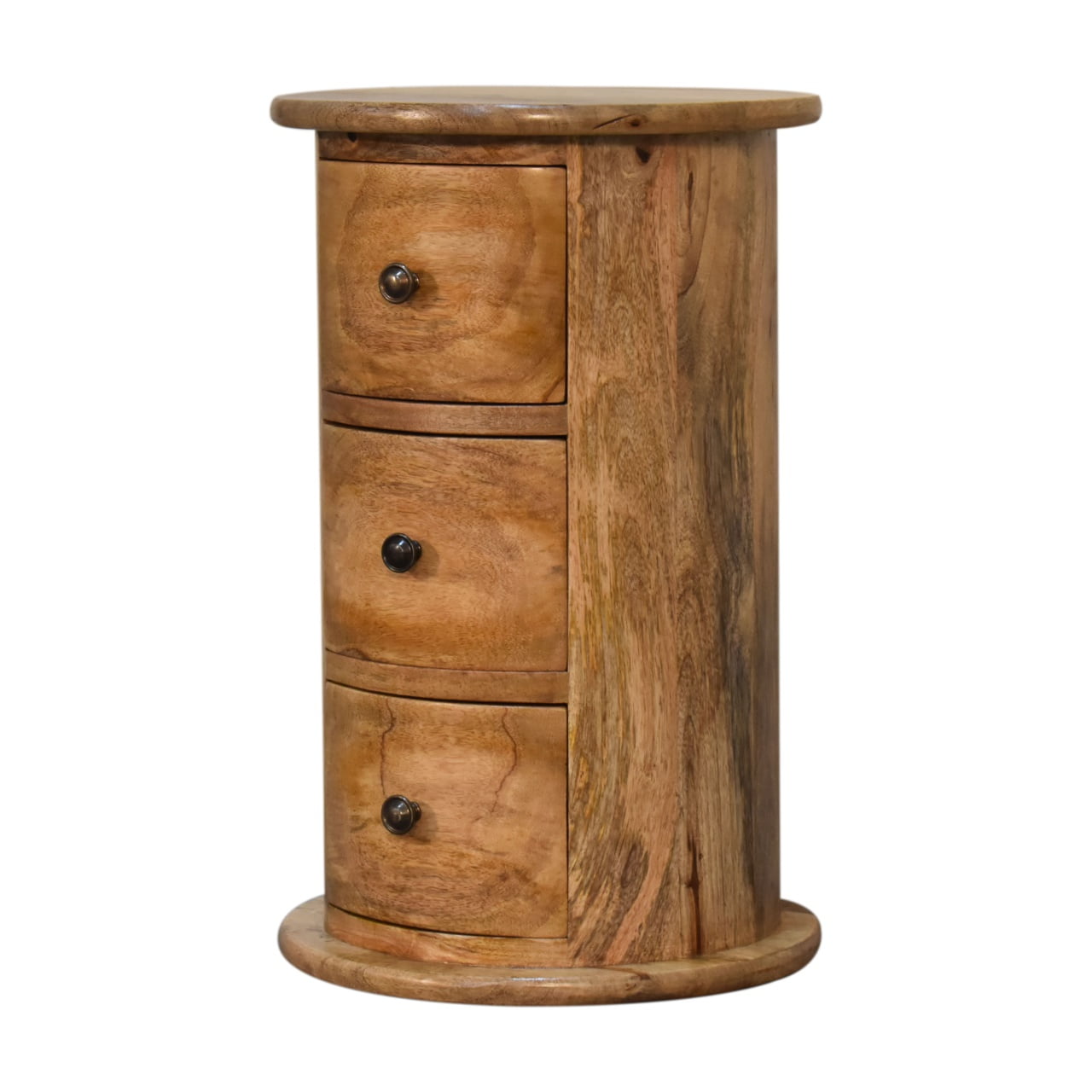 Cote Furniture | Small Drum Chest of Drawers - Oak Compact, Chest of Drawers IN1726