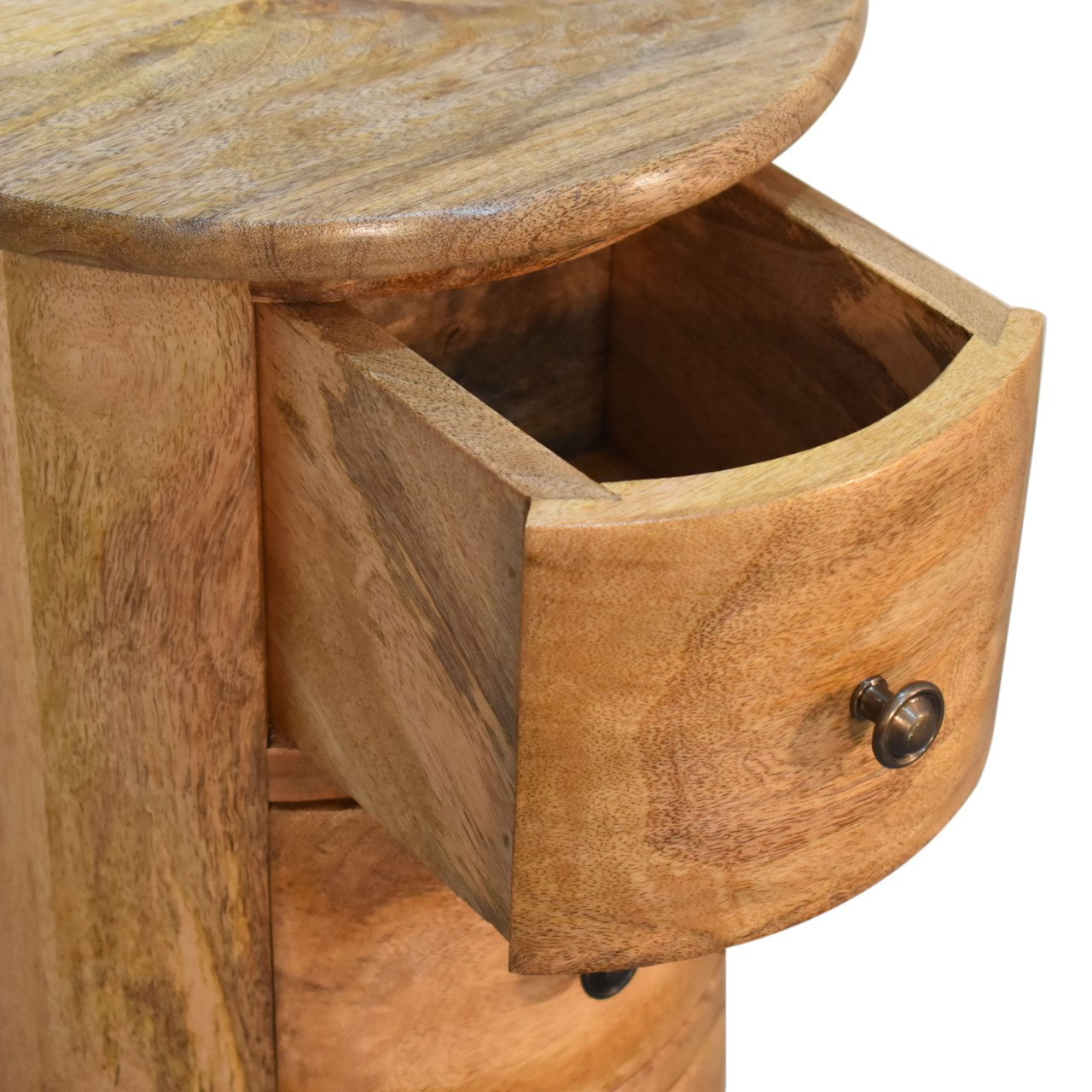 Cote Furniture | Small Drum Chest of Drawers - Oak Compact, Chest of Drawers IN1726