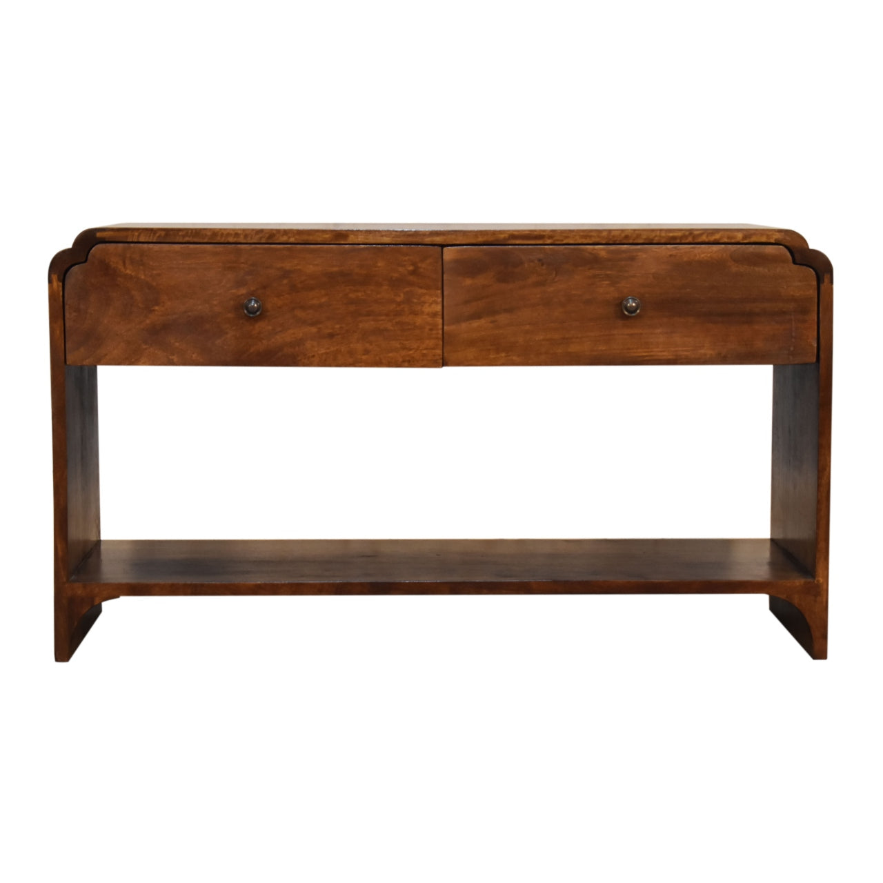 Cote Furniture | Newton Console Table 2 Drawer - Chestnut Newton, Console Tables IN1732