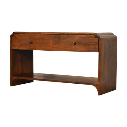 Cote Furniture | Newton Console Table 2 Drawer - Chestnut Newton, Console Tables IN1732