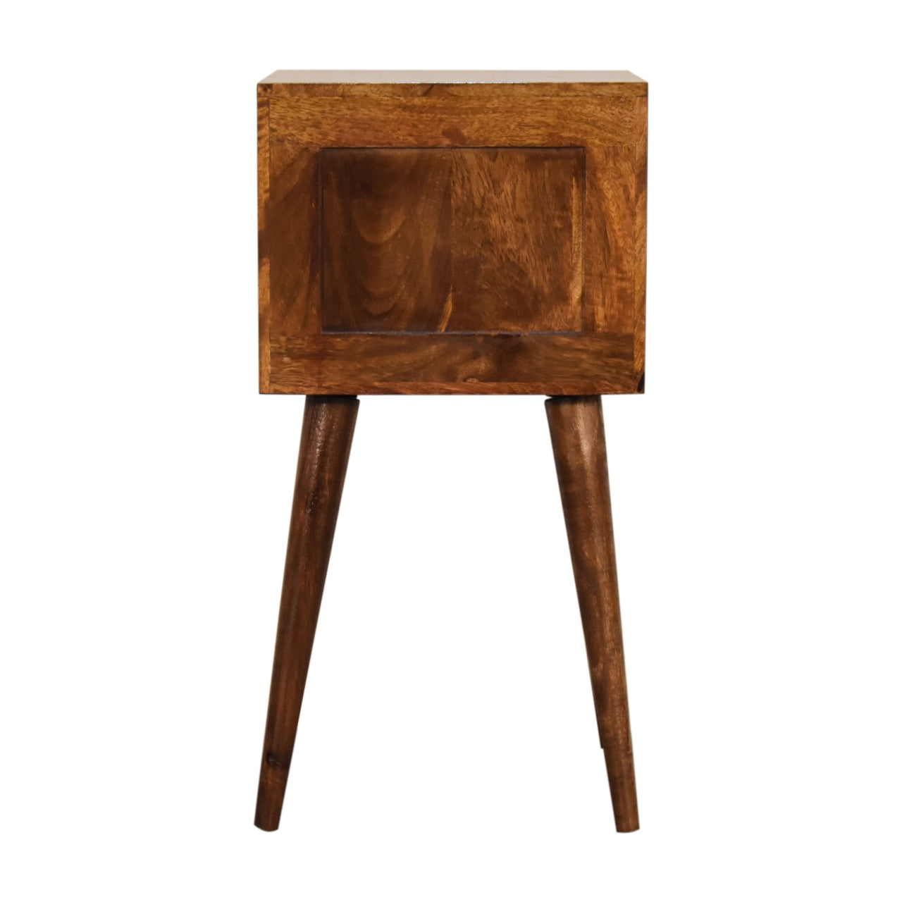 Cote Furniture | Small Chestnut Bedside Table 2 Drawer - Chestnut Compact, Bedside Tables IN1736