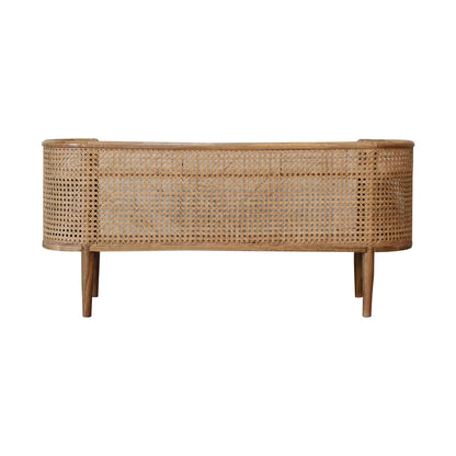 Cote Furniture | Larissa Rattan Curved Style Shelving Unit - Oak Rattan,  IN1775