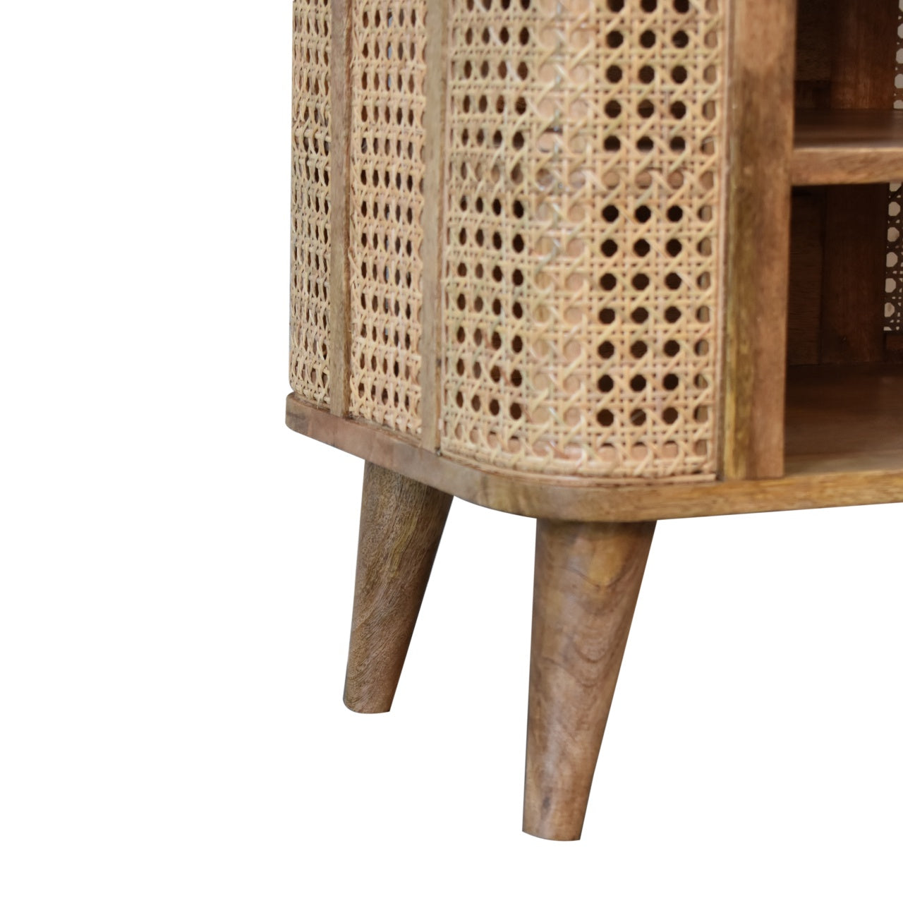 Cote Furniture | Larissa Rattan Open Bedside Table - Oak Rattan,  IN1780