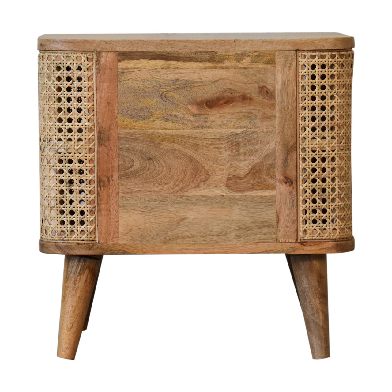 Cote Furniture | Larissa Rattan Open Bedside Table - Oak Rattan,  IN1780