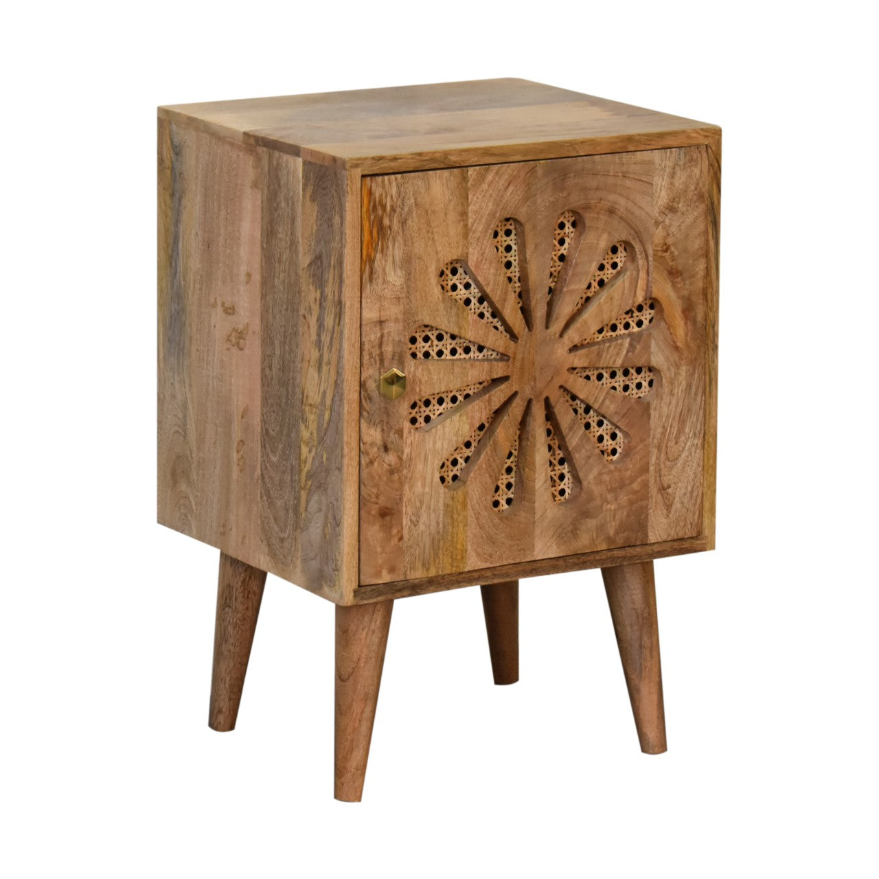 Cote Furniture | Rosalie Bedside Table - Oak Rattan,  IN1781