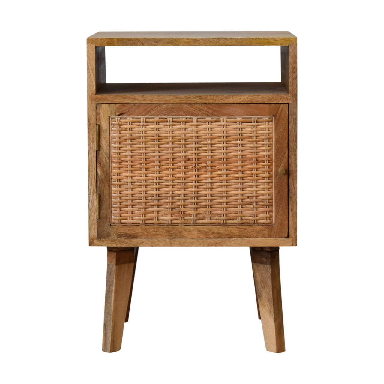 Cote Furniture | Weaved Bedside Table - Oak Rattan,  IN1797