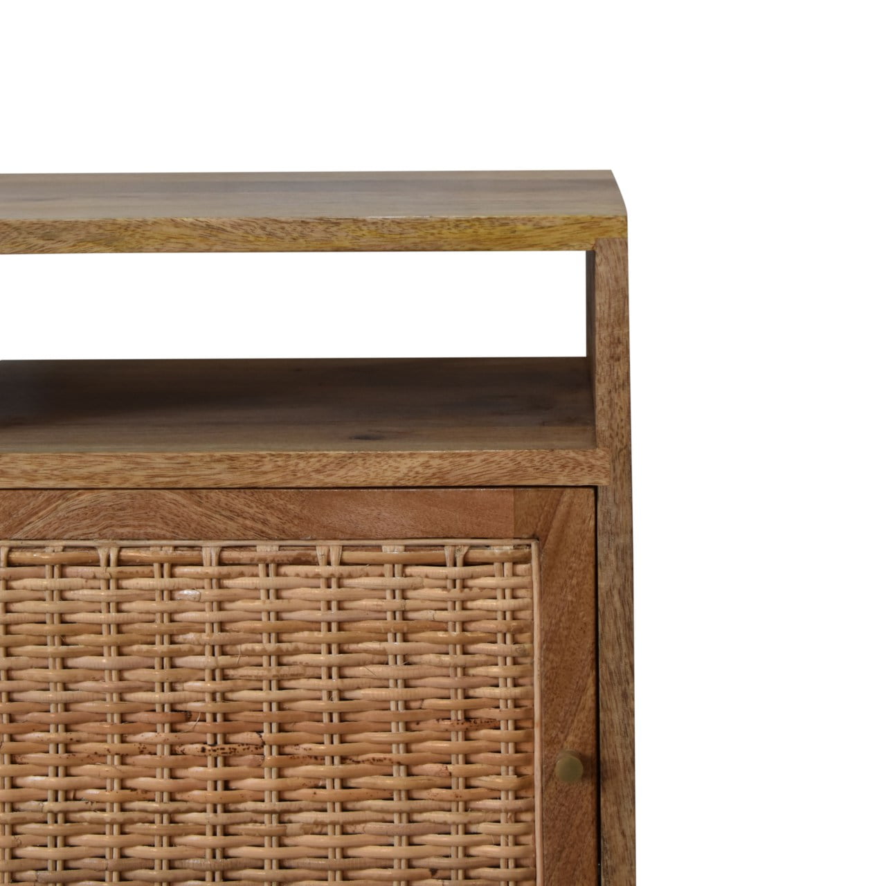 Cote Furniture | Weaved Bedside Table - Oak Rattan,  IN1797