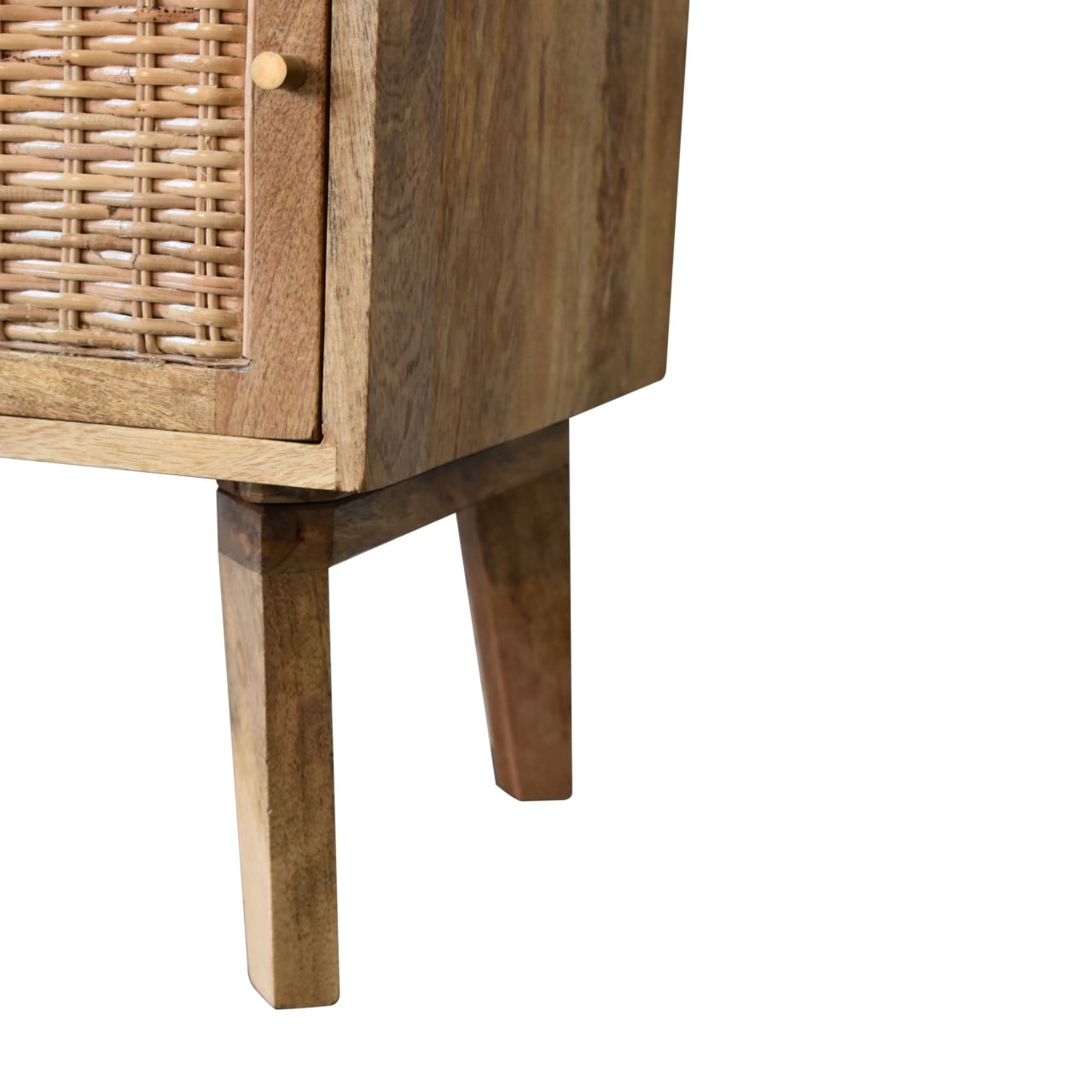 Cote Furniture | Weaved Bedside Table - Oak Rattan,  IN1797