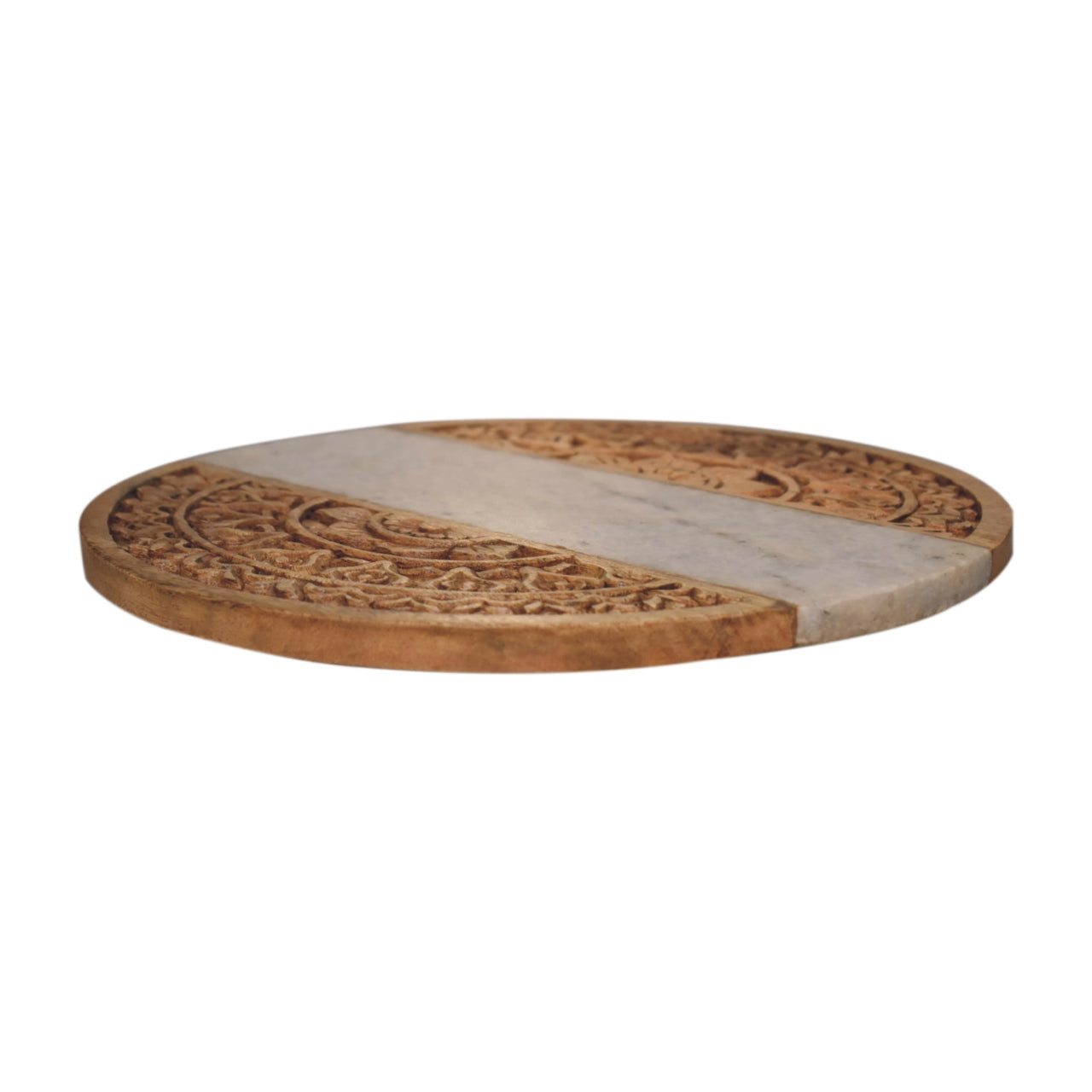 Cote Furniture | Round Chopping Board - Marble & Wood Kitchenware IN1852