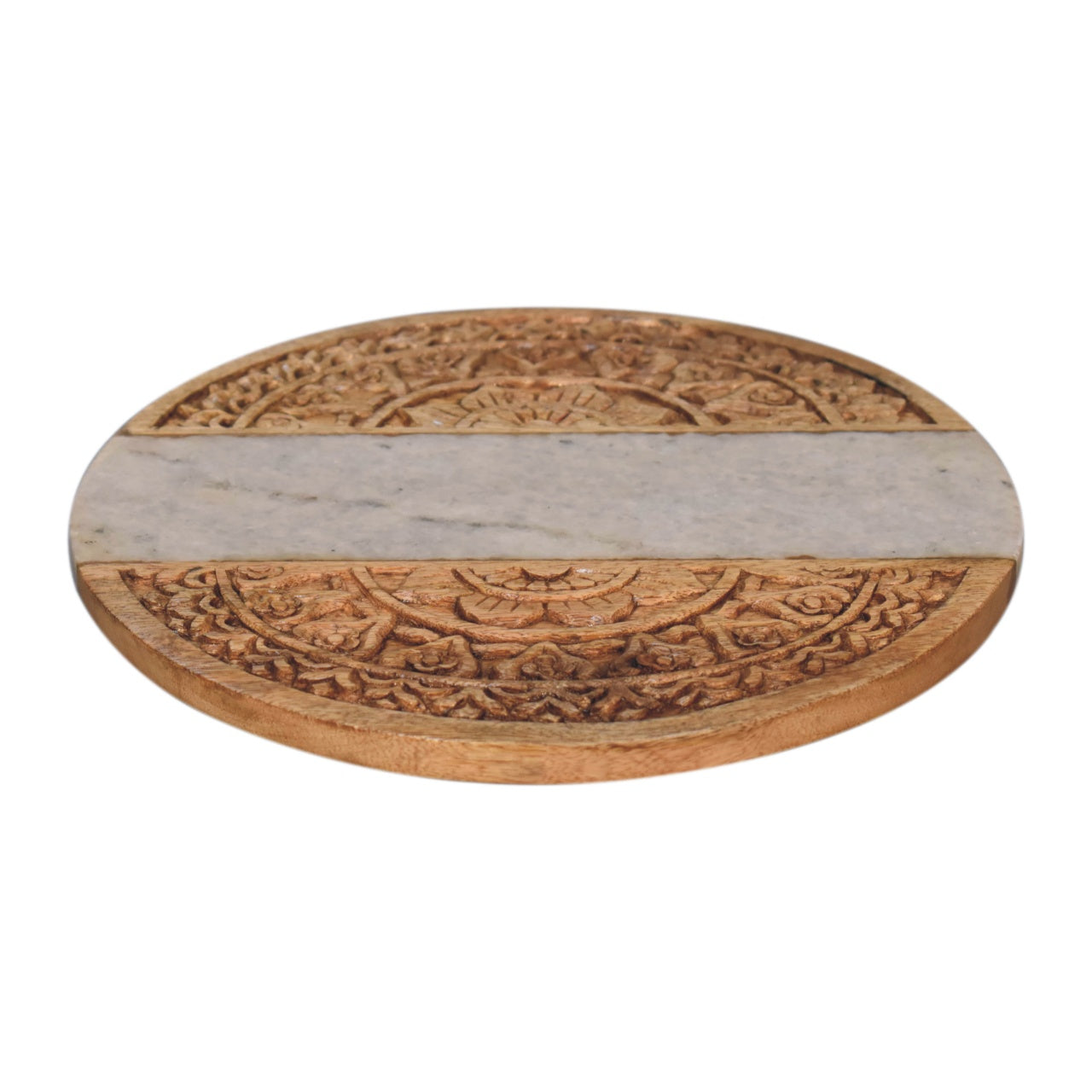 Cote Furniture | Round Chopping Board - Marble & Wood Kitchenware IN1852