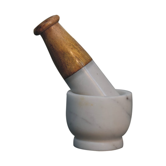 Cote Furniture | Marble Pestle and Mortar - Small  Kitchenware IN1882