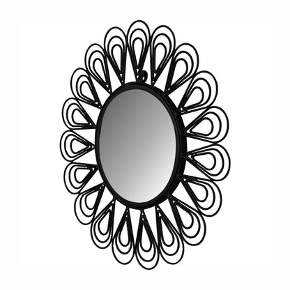 Cote Furniture | Wired Flower Mirror - Black Mirrors IN1887