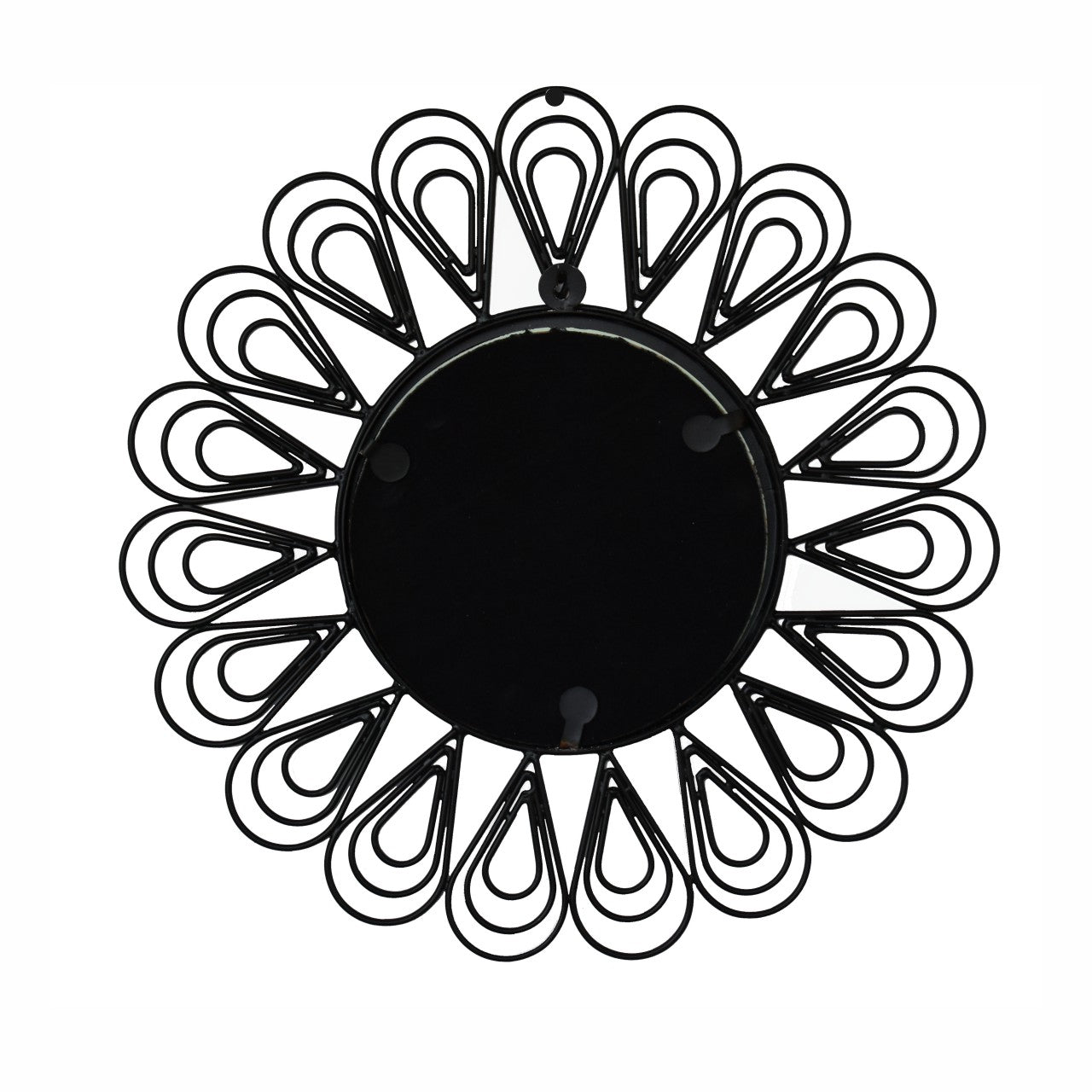 Cote Furniture | Wired Flower Mirror - Black Mirrors IN1887