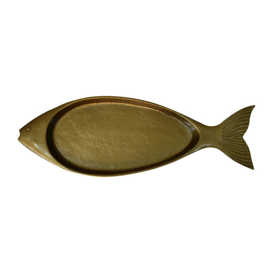 Cote Furniture | Fish Tray - Antique Brass Finish Decorative Objects IN1934