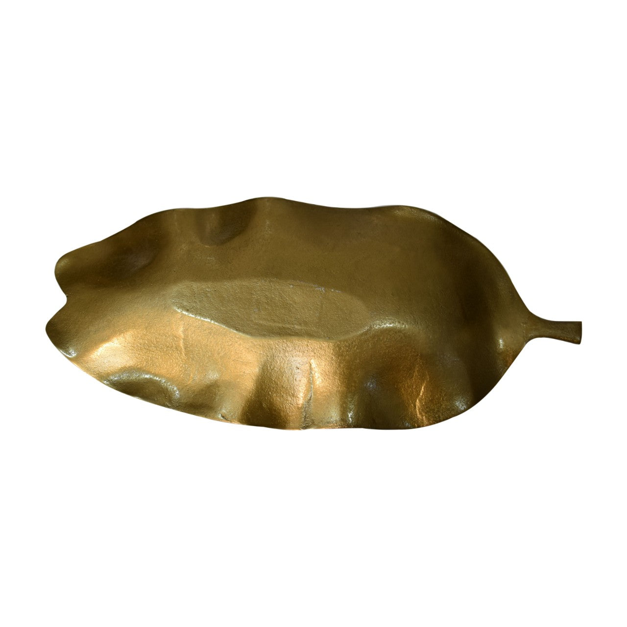 Cote Furniture | Banana Leaf Tray - Antique Brass Finish Decorative Objects IN1939