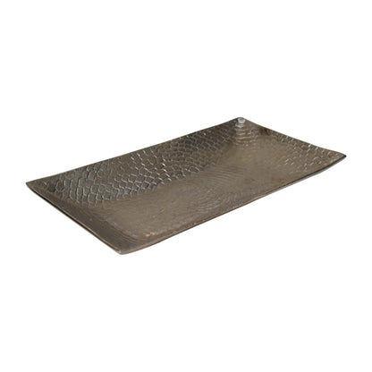 Cote Furniture | Modern Patterned Tray - Nickel Finish Decorative Objects IN1940