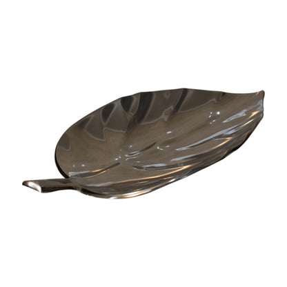 Cote Furniture | Leaf Tray - Nickel Finish Decorative Objects IN1941