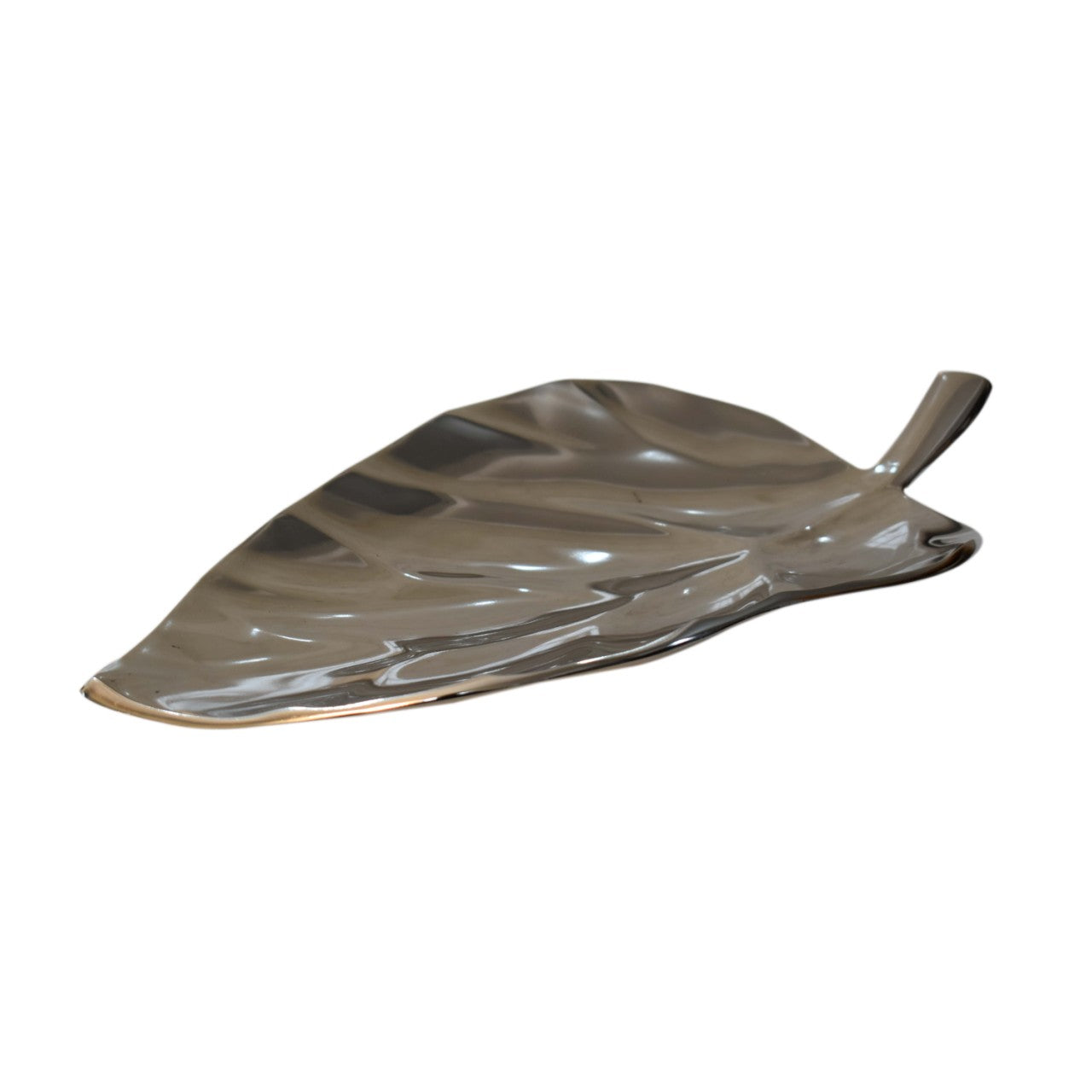 Cote Furniture | Leaf Tray - Nickel Finish Decorative Objects IN1941