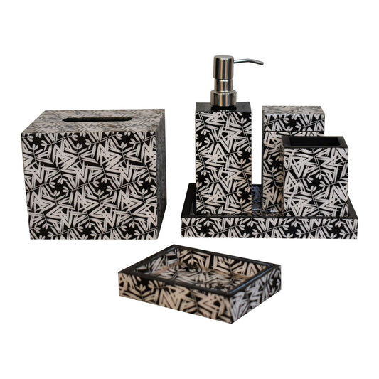 Cote Furniture | Aztec Print Bathroom Set Bathroom Homeware & Storage IN1948