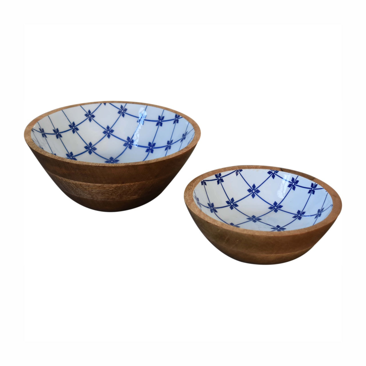 Cote Furniture |  Round Blue and White Bowl Set of 2 Kitchenware IN1955