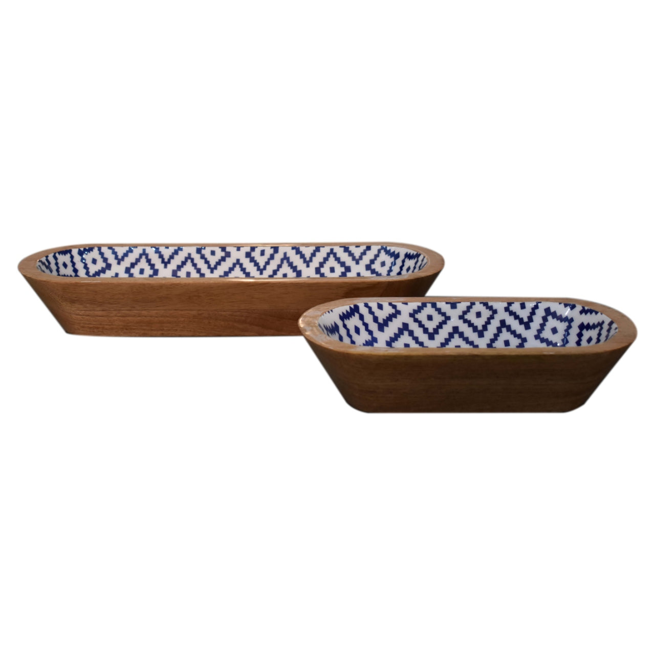 Cote Furniture | Aztec Bowl Set of 2 - Oblong  Kitchenware IN1965