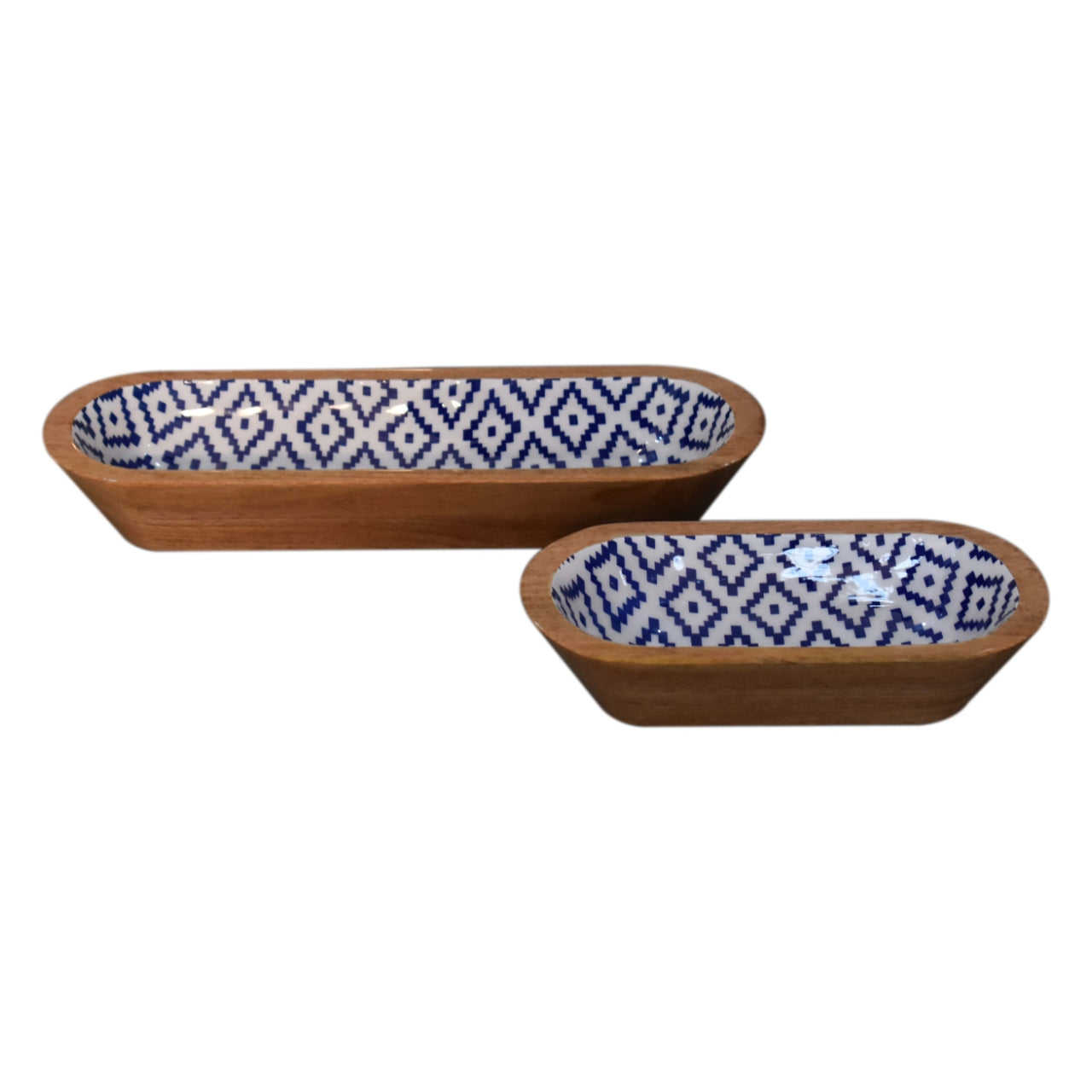 Cote Furniture | Aztec Bowl Set of 2 - Oblong  Kitchenware IN1965