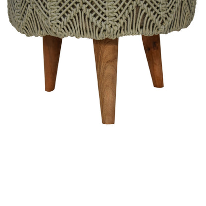 Cote Furniture | Crotchet Footstool - Sea Green  Footstools IN1990