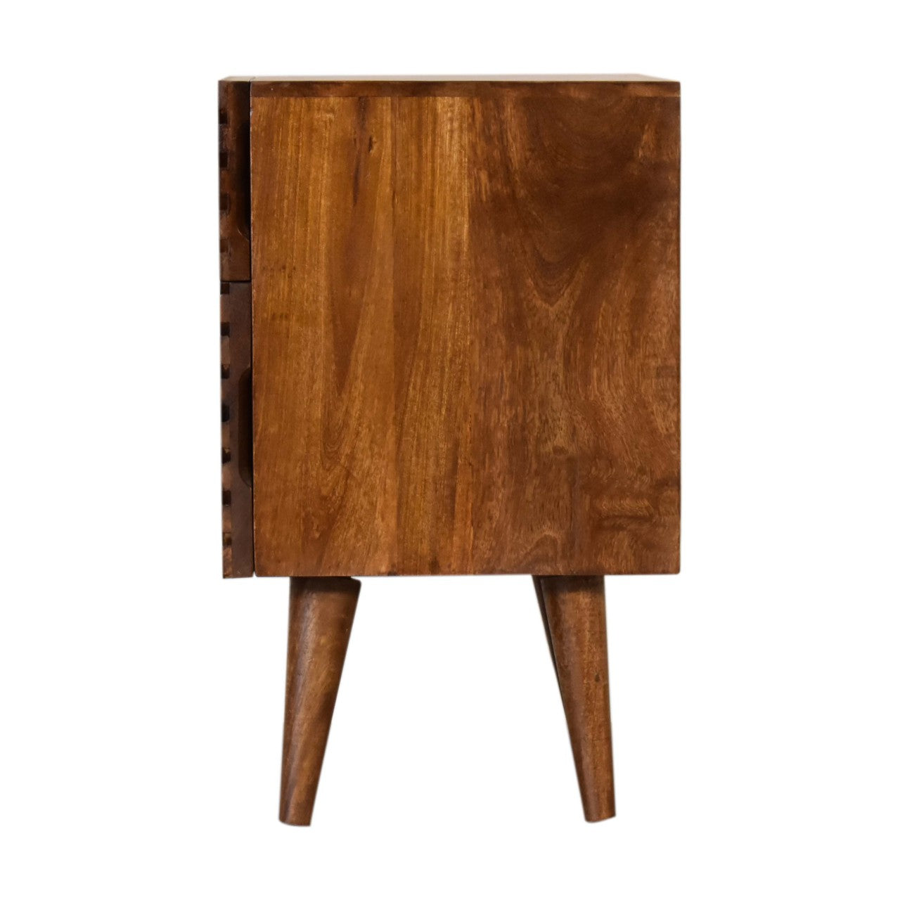 Cote Furniture | Lille Bedside Table 2 Drawer - Chestnut Lille, Bedside Tables IN2116