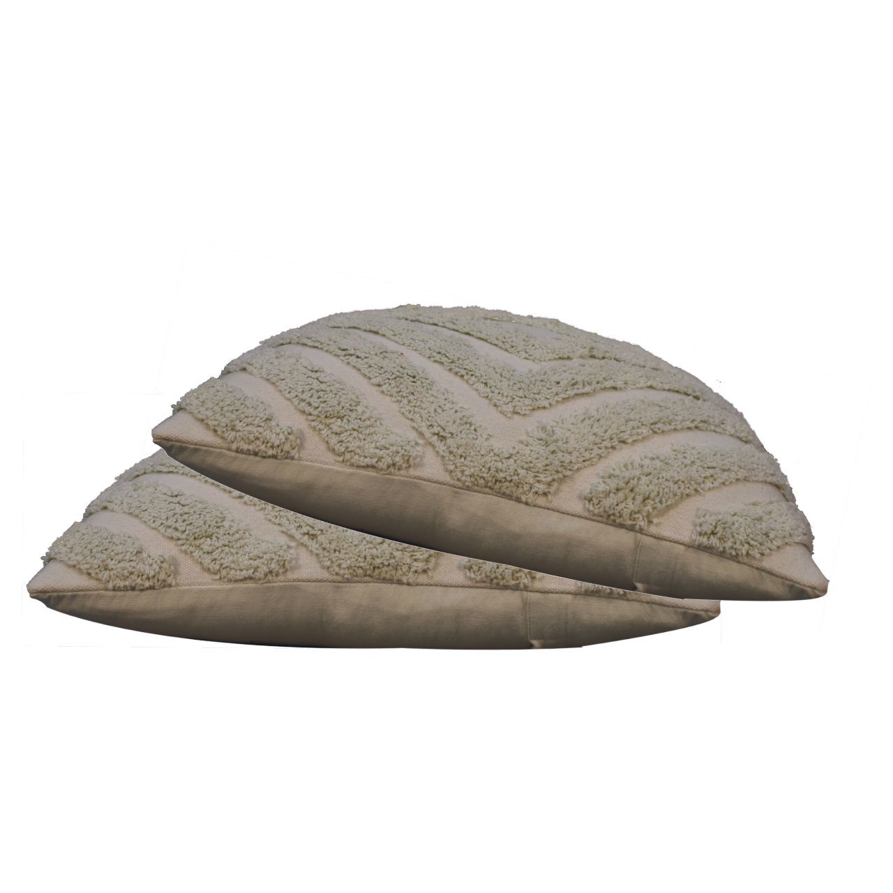 Cote Furniture | Diamond Cushion Set of 2 - Sage Green Cushions IN3002