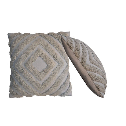 Cote Furniture | Diamond Cushion Set of 2 - Grey Cushions IN3003